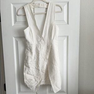 Finders Keepers Asymmetrical White Dress
